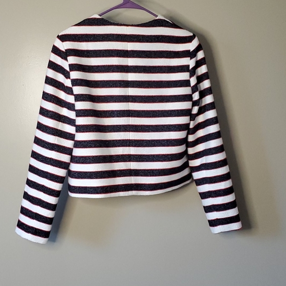 Banana Republic red white blue blazer 6 - Picture 4 of 6